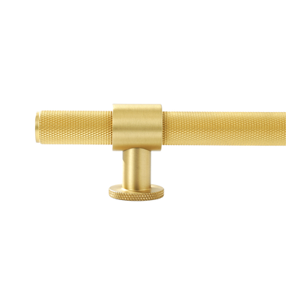 Momo Belgravia Knurled Bar Pull Solid Brass 160mm in Brushed Satin Brass (2)