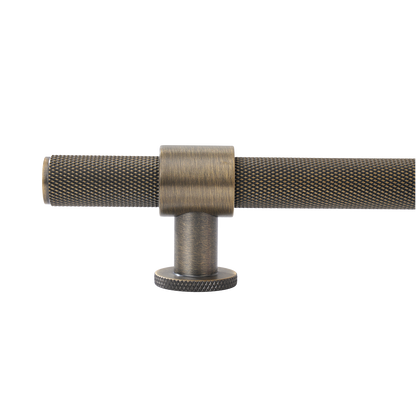 Momo Belgravia Knurled Bar Pull Solid Brass 160mm in Dark Brushed Brass (2)