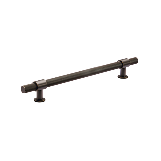 Momo Belgravia Knurled Bar Pull Solid Brass 160mm in Dark Bronze