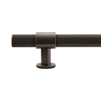 Momo Belgravia Knurled Bar Pull Solid Brass 160mm in Dark Bronze (2)