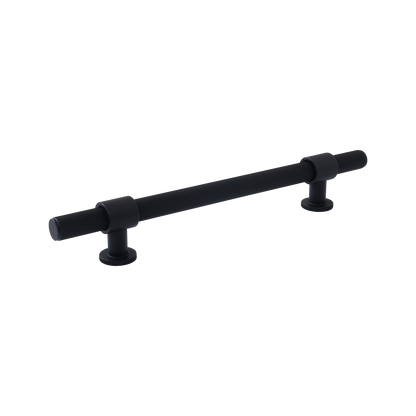Momo Belgravia Knurled Bar Pull Solid Brass 160mm in Matt Black