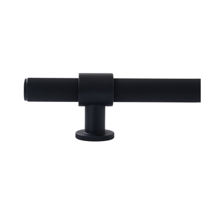 Momo Belgravia Knurled Bar Pull Solid Brass 160mm in Matt Black (2)