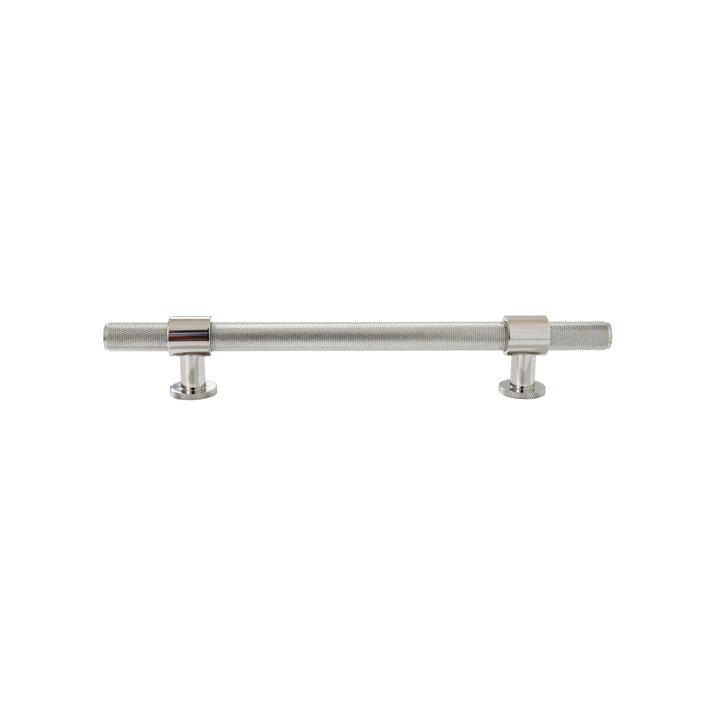 Momo Belgravia Knurled Bar Pull Solid Brass 160mm in Polished Nickel (1)