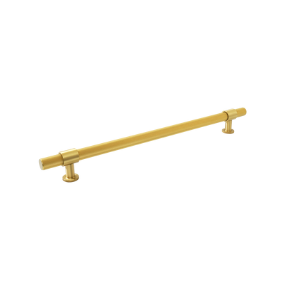 Momo Belgravia Knurled Bar Pull Solid Brass 320mm in Brushed Satin Brass