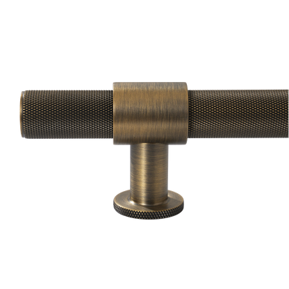 Momo Belgravia Knurled Bar Pull Solid Brass 320mm in Dark Brushed Brass (2)