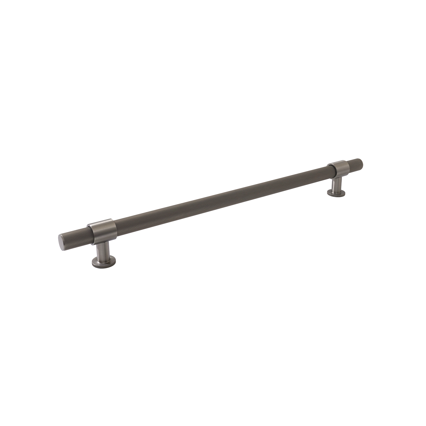 Momo Belgravia Knurled Bar Pull Solid Brass 320mm in Dull Brushed Nickel