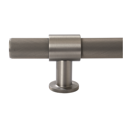Momo Belgravia Knurled Bar Pull Solid Brass 320mm in Dull Brushed Nickel (2)