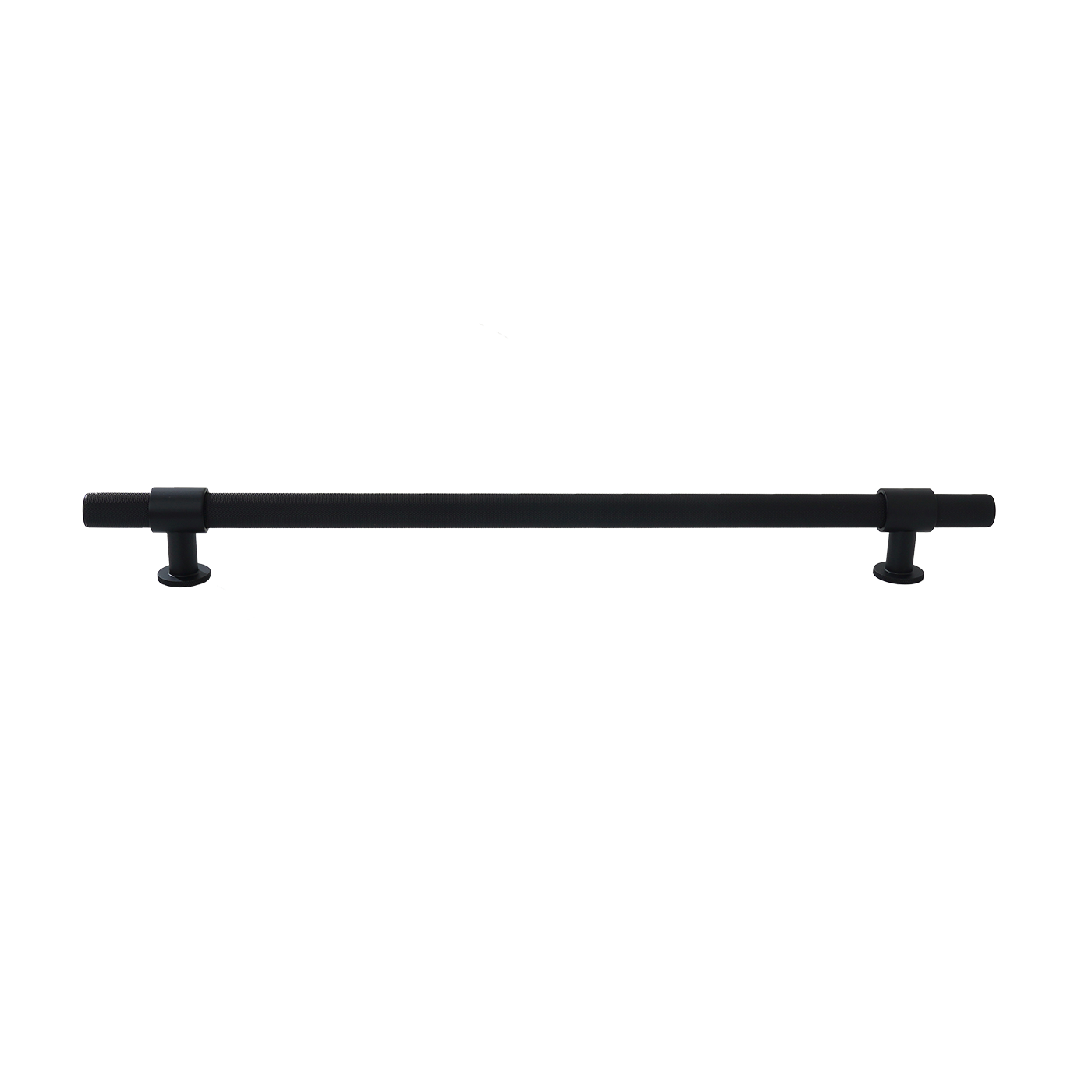 Momo Belgravia Knurled Bar Pull Solid Brass 320mm in Matt Black (1)