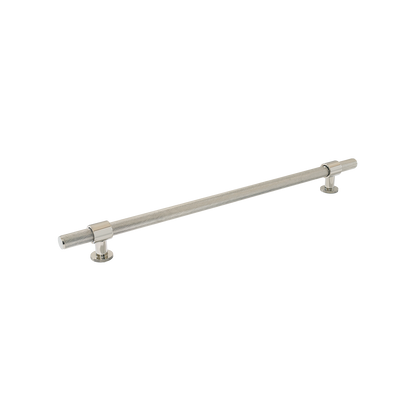 Momo Belgravia Knurled Bar Pull Solid Brass 320mm in Polished Nickel