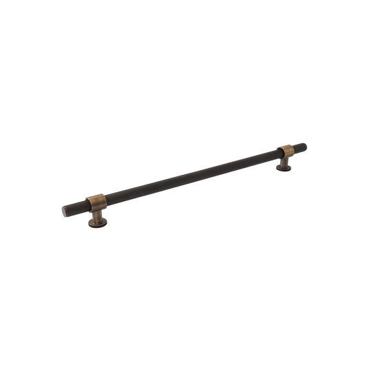 Momo Belgravia Knurled Solid Brass Door Pull Handle In Bronze