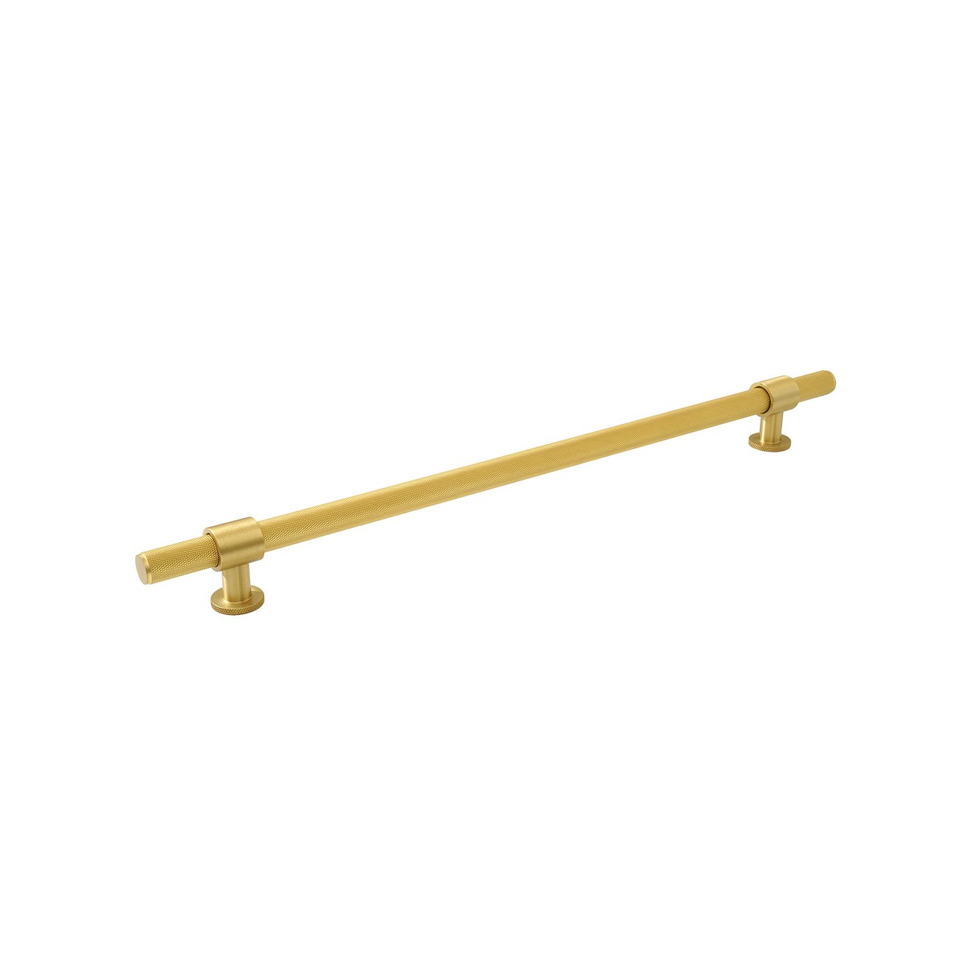 Momo Belgravia Knurled Solid Brass Door Pull Handle In Brushed Satin Brass