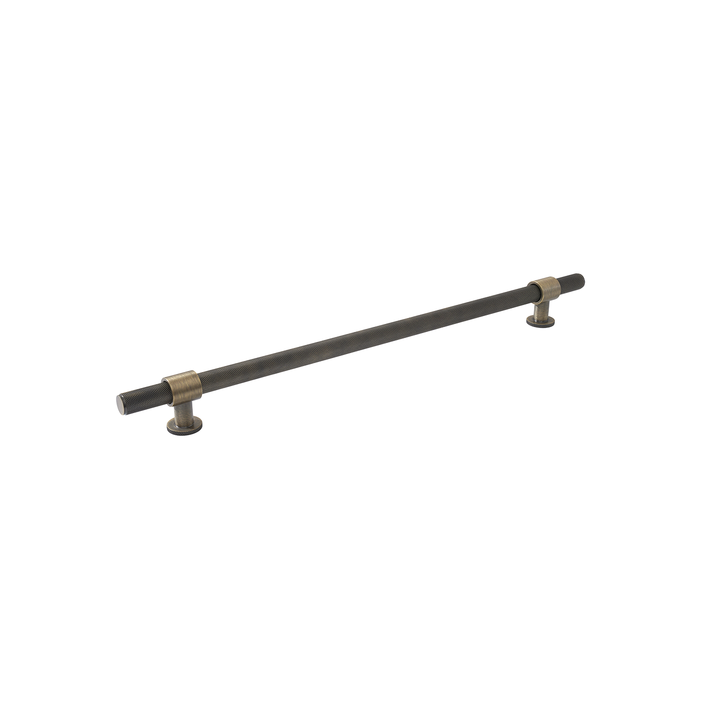 Momo Belgravia Knurled Solid Brass Door Pull Handle In Dark Brushed Brass