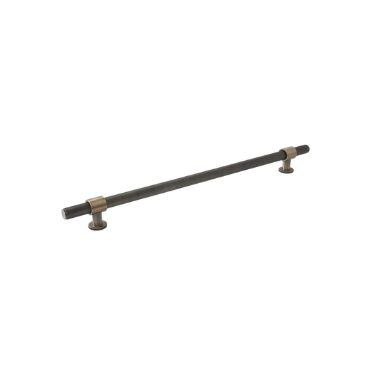 Momo Belgravia Knurled Solid Brass Door Pull Handle In Dark Brushed Brass