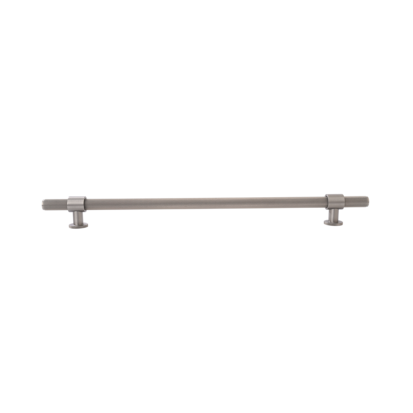 Momo Belgravia Knurled Solid Brass Door Pull Handle In Dull Brushed Nickel (1)