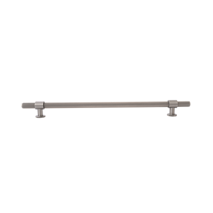 Momo Belgravia Knurled Solid Brass Door Pull Handle In Dull Brushed Nickel (1)
