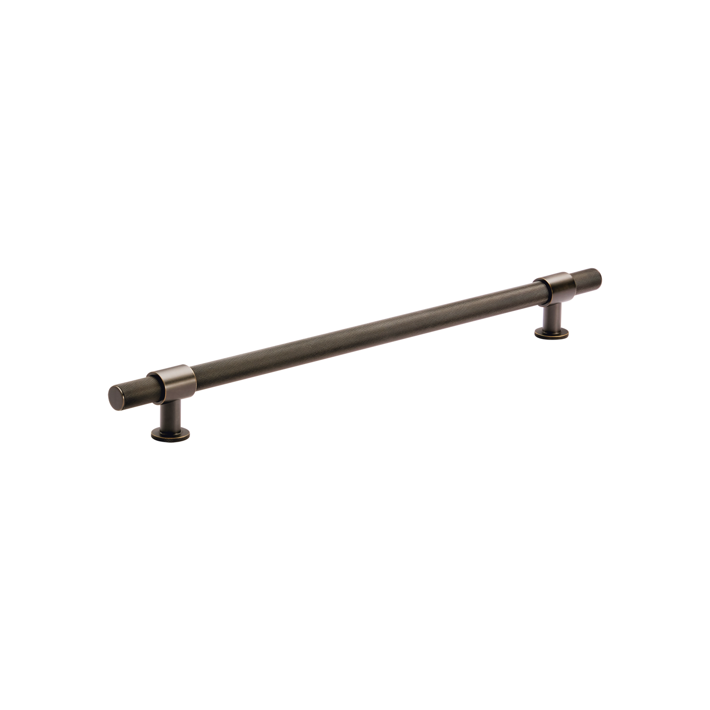 Momo Belgravia Knurled Solid Brass Door Pull Handle In Dark Bronze