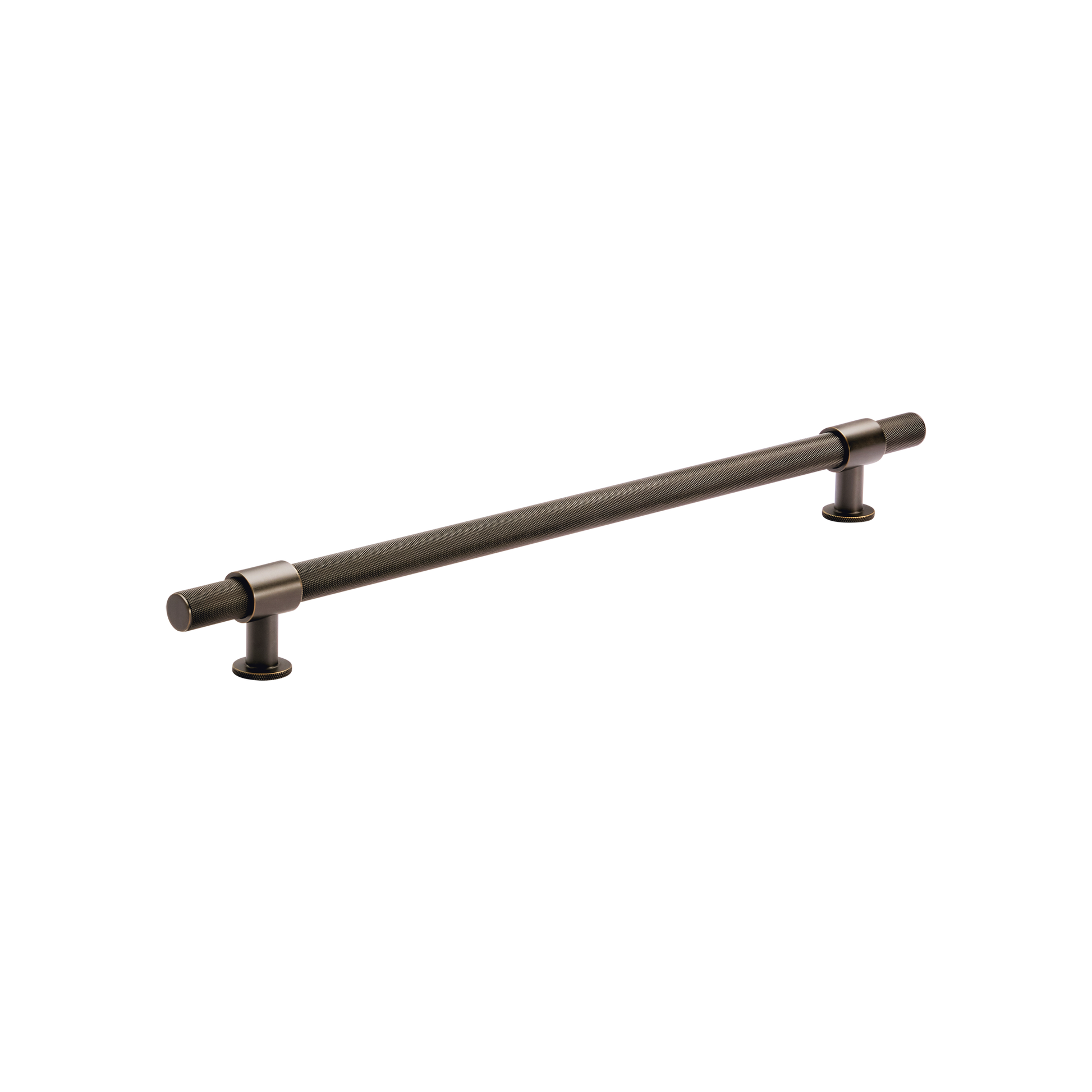 Momo Belgravia Knurled Solid Brass Door Pull Handle In Dark Bronze