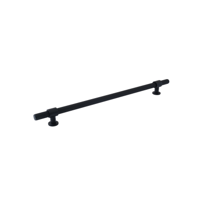 Momo Belgravia Knurled Solid Brass Door Pull Handle In Matt Black