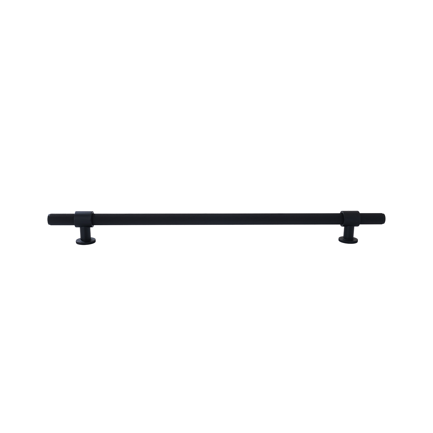 Momo Belgravia Knurled Solid Brass Door Pull Handle In Matt Black (1)