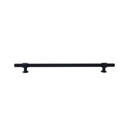 Momo Belgravia Knurled Solid Brass Door Pull Handle In Matt Black (1)