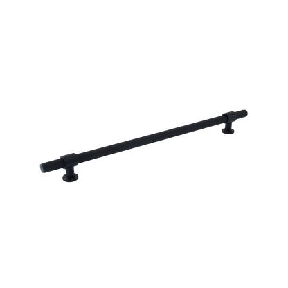 Momo Belgravia Knurled Appliance Pull Solid Brass 416mm in Matt Black