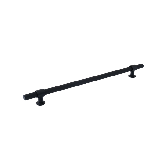 Momo Belgravia Knurled Appliance Pull Solid Brass 416mm in Matt Black