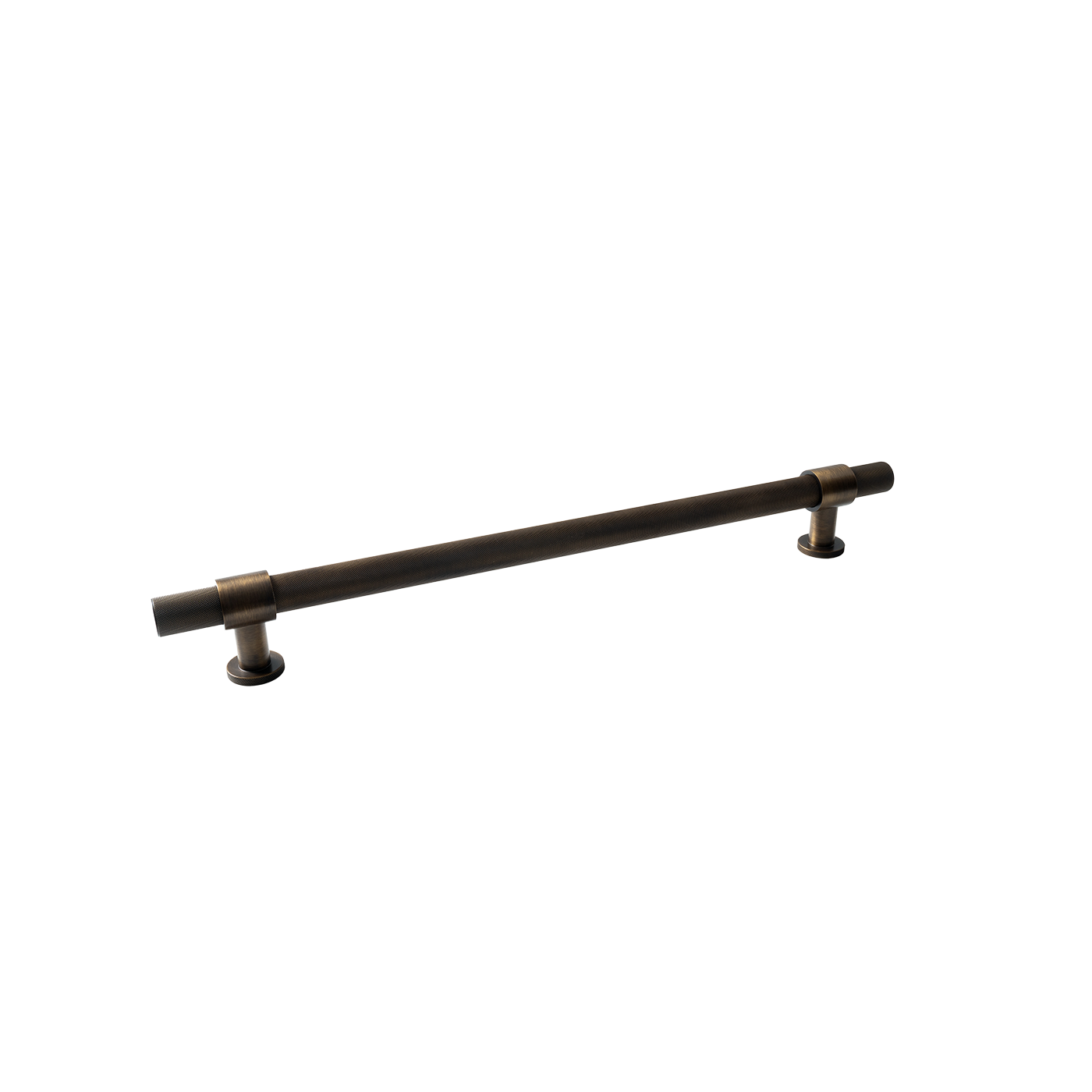 Momo Belgravia Knurled Solid Brass Entrance Pull Handle In Bronze