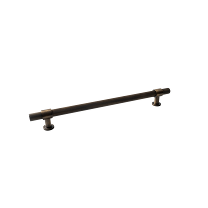 Momo Belgravia Knurled Solid Brass Entrance Pull Handle In Bronze