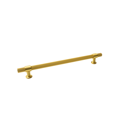 Momo Belgravia Knurled Solid Brass Entrance Pull Handle In Brushed Satin Brass