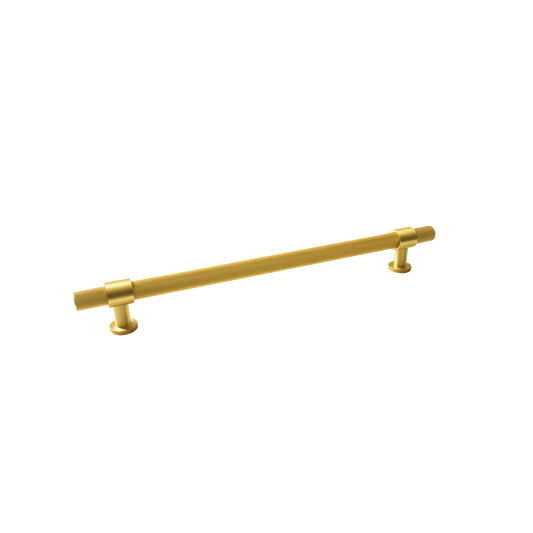 Momo Belgravia Knurled Solid Brass Entrance Pull Handle In Brushed Satin Brass