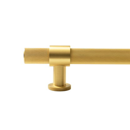 Momo Belgravia Knurled Solid Brass Entrance Pull Handle In Brushed Satin Brass (2)