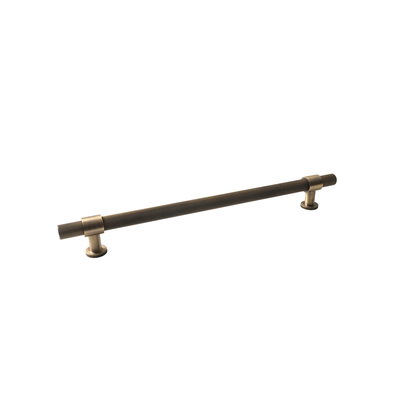 Momo Belgravia Knurled Solid Brass Entrance Pull Handle In Dark Brushed Brass