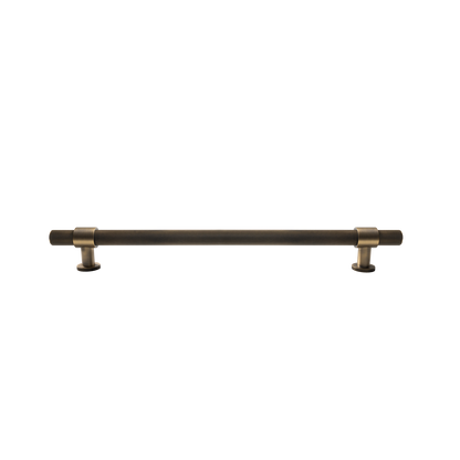 Momo Belgravia Knurled Solid Brass Entrance Pull Handle In Dark Brushed Brass (1)