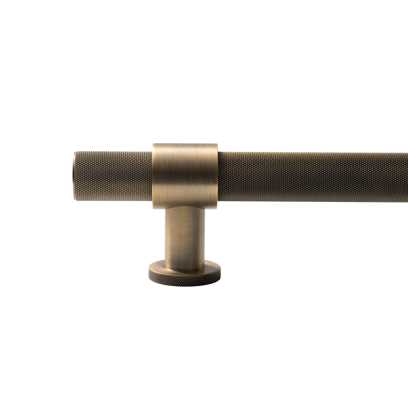 Momo Belgravia Knurled Solid Brass Entrance Pull Handle In Dark Brushed Brass (2)