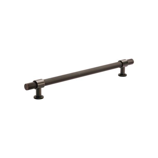 Momo Belgravia Knurled Solid Brass Entrance Pull Handle In Dark Bronze