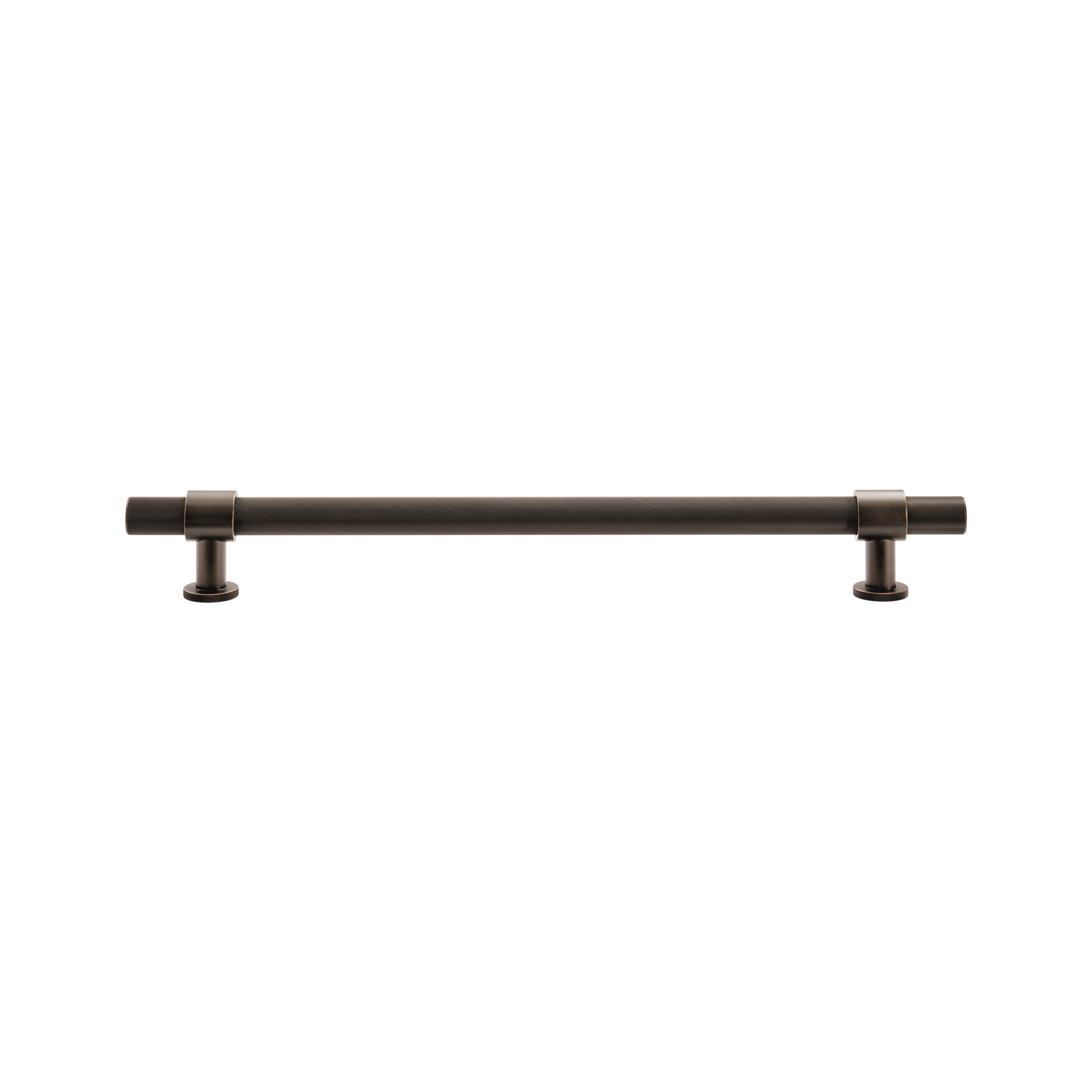 Momo Belgravia Knurled Solid Brass Entrance Pull Handle In Dark Bronze (1)