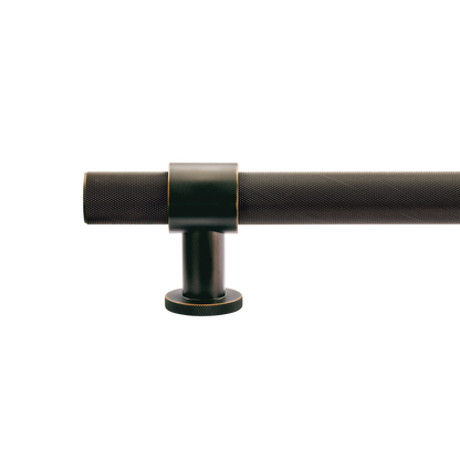Momo Belgravia Knurled Solid Brass Entrance Pull Handle In Dark Bronze (2)
