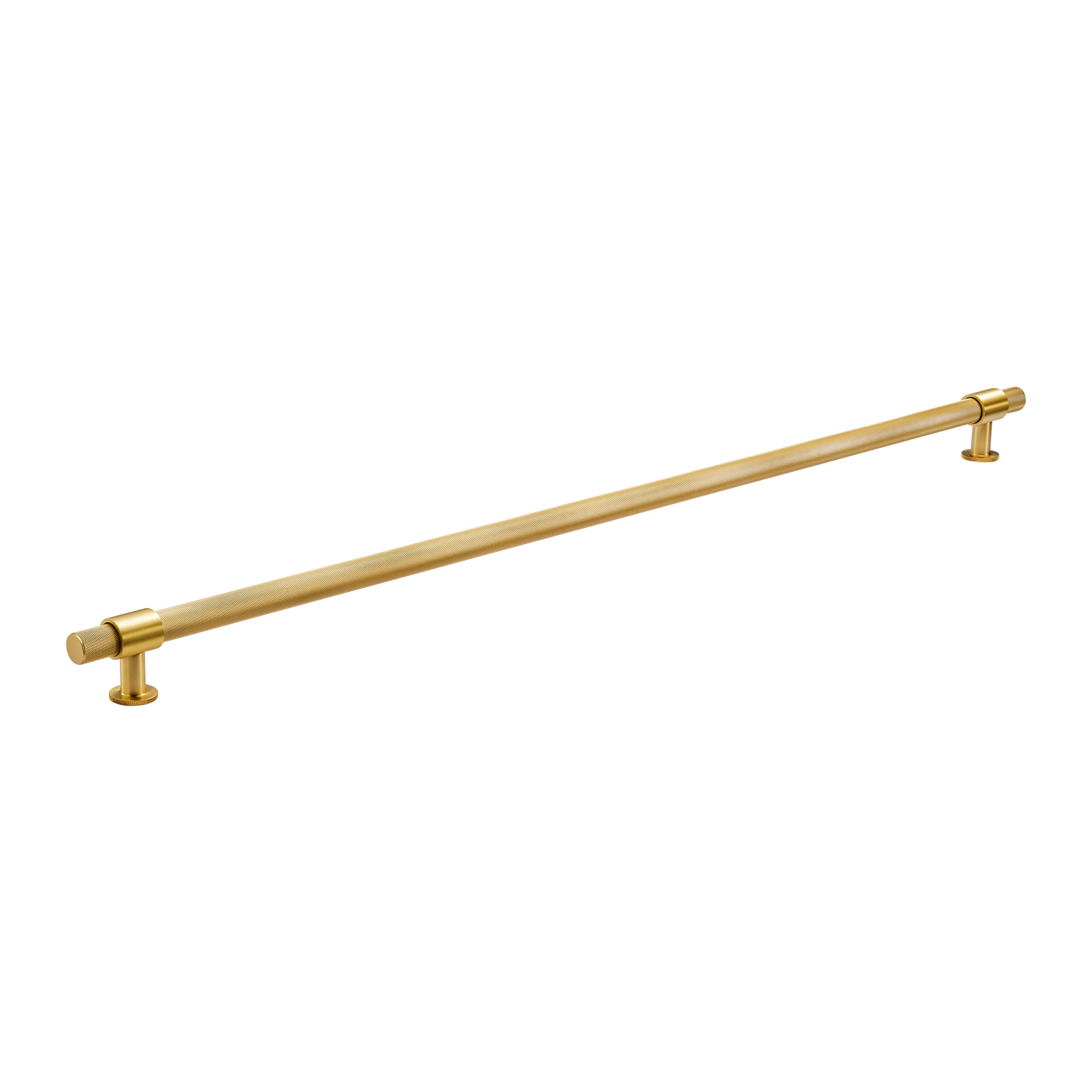 Momo Belgravia Knurled Bar Pull Solid Brass 800mm in Brushed Satin Brass