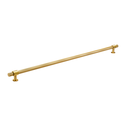 Momo Belgravia Knurled Bar Pull Solid Brass 800mm in Brushed Satin Brass