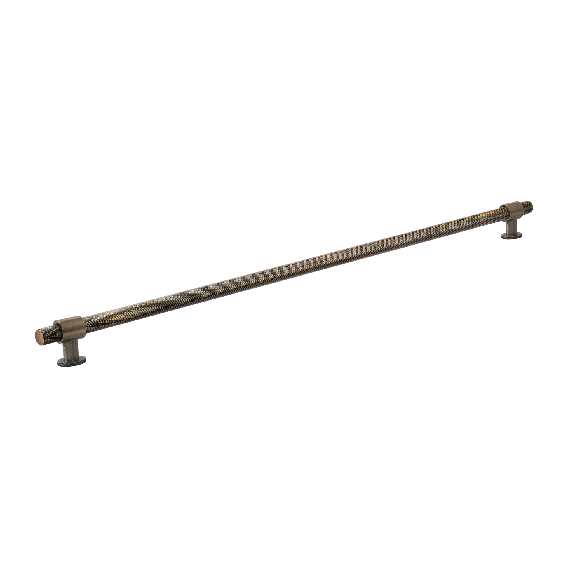 Momo Belgravia Knurled Bar Pull Solid Brass 800mm in Dark Brushed Brass