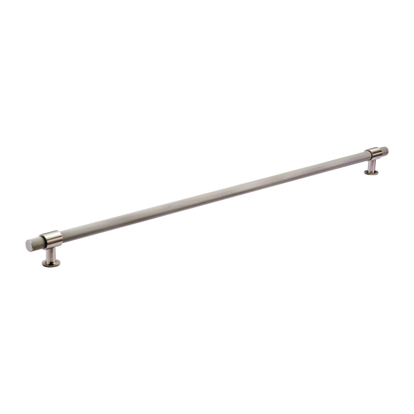 Momo Belgravia Knurled Bar Pull Solid Brass 800mm in Dull Brushed Nickel