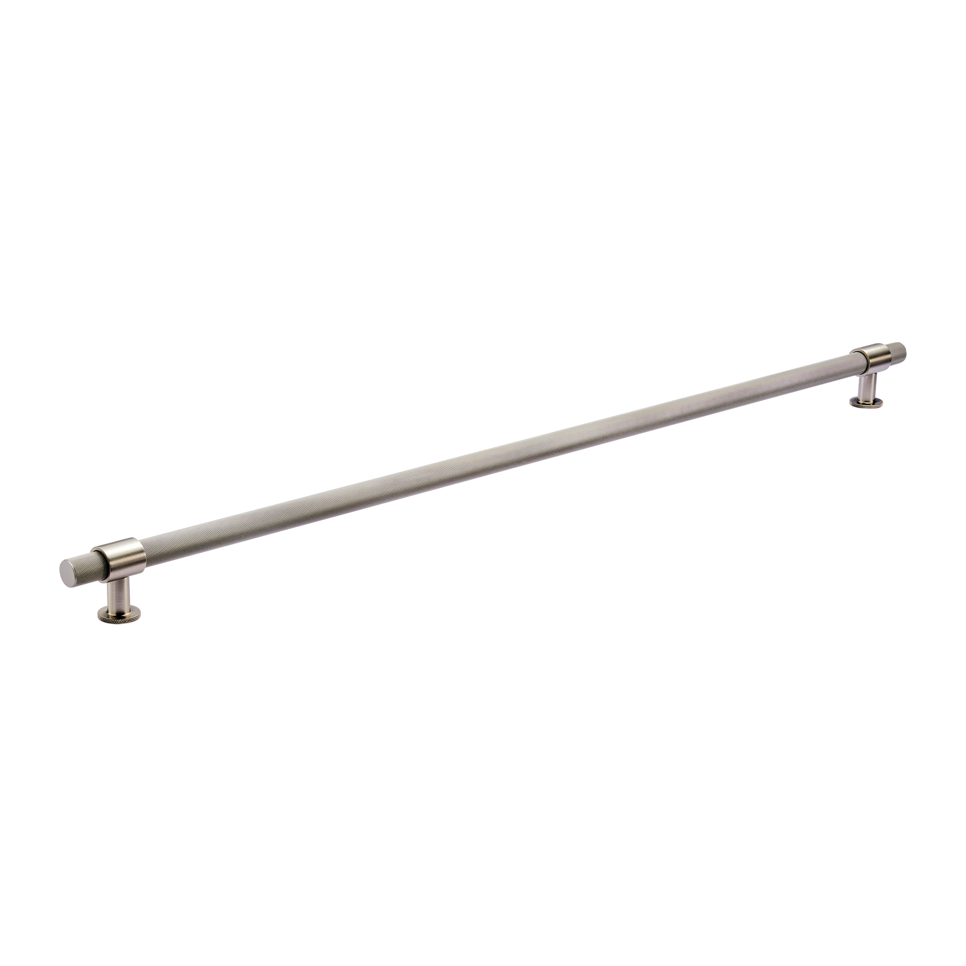 Momo Belgravia Knurled Bar Pull Solid Brass 800mm in Dull Brushed Nickel