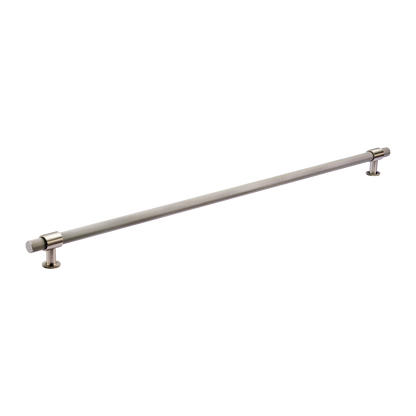 Momo Belgravia Knurled Bar Pull Solid Brass 800mm in Dull Brushed Nickel