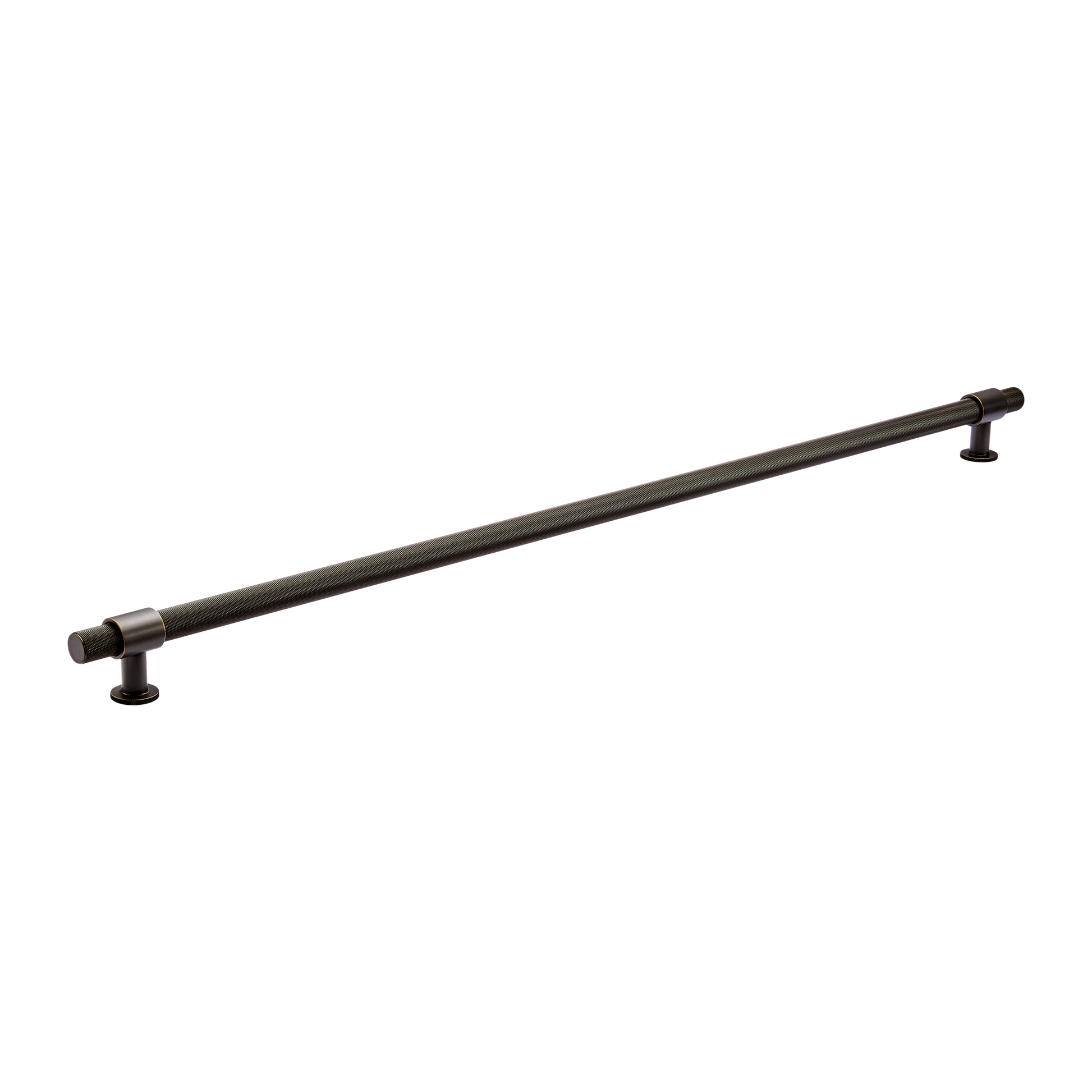 Momo Belgravia Knurled Bar Pull Solid Brass 800mm in Dark Bronze