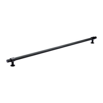Momo Belgravia Knurled Bar Pull Solid Brass 800mm in Matt Black