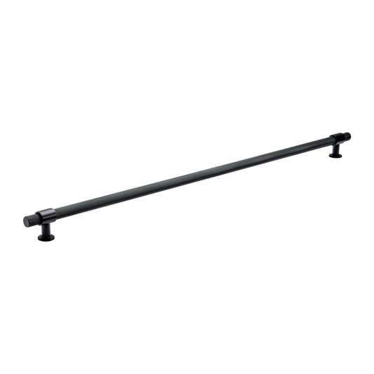 Momo Belgravia Knurled Bar Pull Solid Brass 800mm in Matt Black