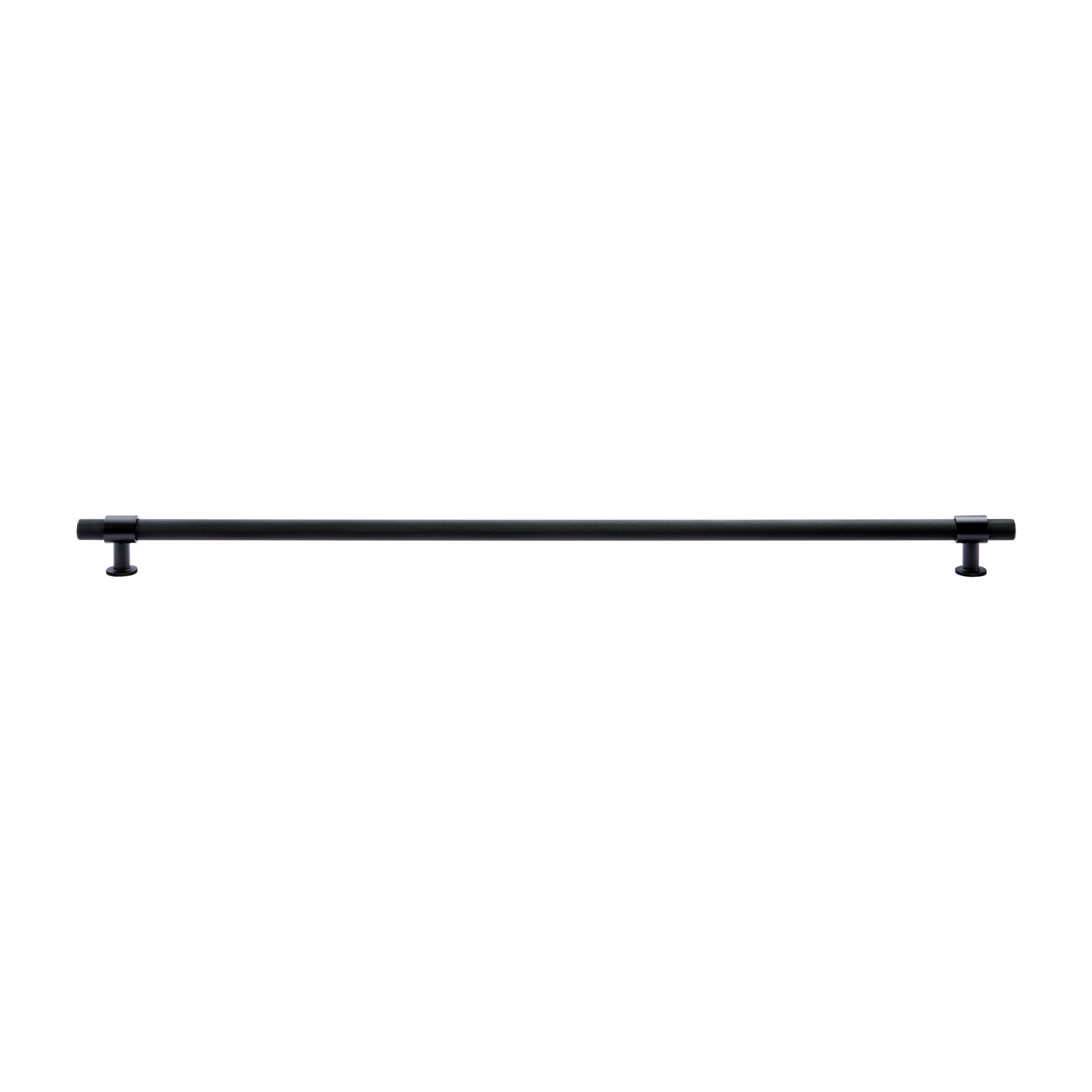 Momo Belgravia Knurled Bar Pull Solid Brass 800mm in Matt Black (1)