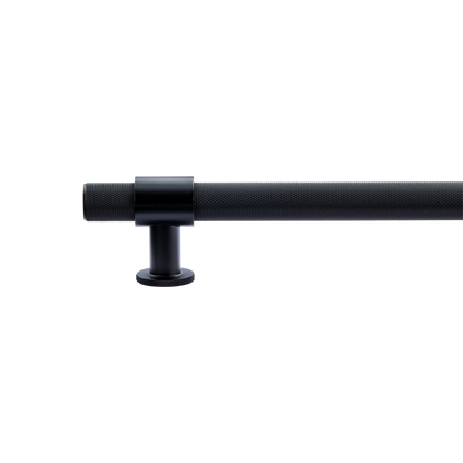Momo Belgravia Knurled Bar Pull Solid Brass 800mm in Matt Black (2)