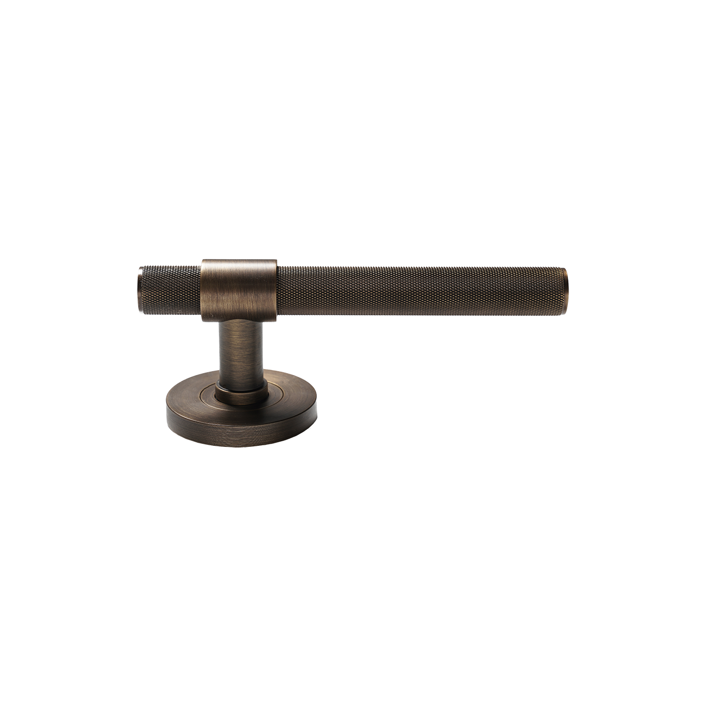 Momo Belgravia Solid Brass Knurled Lever Handle Set Bronze (1)