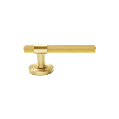 Momo Belgravia Solid Brass Knurled Tubular Latch Passage Lever Set In Brushed Satin Brass (2)